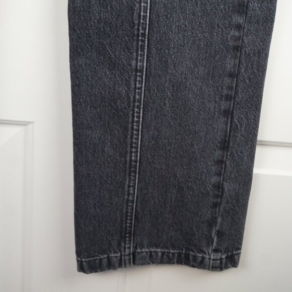 New Frame High Rise Utility Straight Leg Cargo Jeans in Black Astray size 25 - Picture 8 of 15